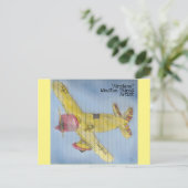 "Flugzeug" Postkarte (Stehend Vorderseite)