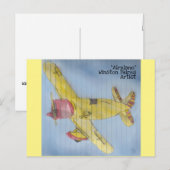 "Flugzeug" Postkarte (Vorne/Hinten)