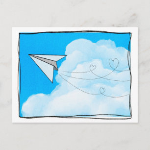 Flugzeug Postkarte
