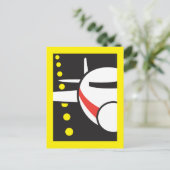 Flugzeug Postkarte (Stehend Vorderseite)