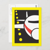 Flugzeug Postkarte (Vorne/Hinten)