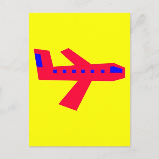 Flugzeug Postkarte (Vorderseite)
