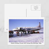 Flugzeug Postkarten (Vorne/Hinten)