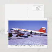 Flugzeug Postkarten (Vorne/Hinten)