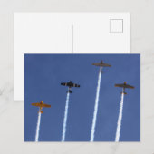 Flugzeug-Postkarten Postkarte (Vorne/Hinten)