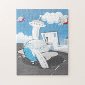 Flugzeug Puzzle (Vertikal)