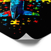 Flugzeug Puzzle Horror Puzzle Kinder Kleinkinder J Poster (Ecke)