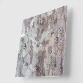 Flugzeug Quadratische Wanduhr (Winkel)