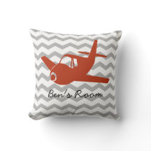 Flugzeug rot und grau