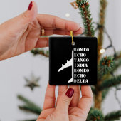 Flugzeug Ruhestand Nato-Aussprachealphabet Luftfah Keramikornament