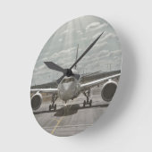 Flugzeug Runde Wanduhr (Winkel)