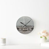 Flugzeug Runde Wanduhr (Zuhause)