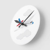 Flugzeug Runde Wanduhr (Winkel)