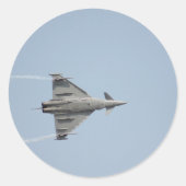 Flugzeug Runder Aufkleber (Vorderseite)