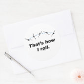 Flugzeug Runder Aufkleber (Umschlag)