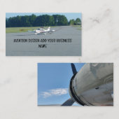 Flugzeug Runway Cessna Visitenkarte (Vorne/Hinten)