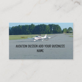 Flugzeug Runway Cessna Visitenkarte