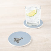 Flugzeug Sandstein Untersetzer (Seite)