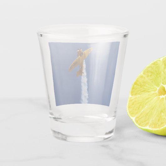 Flugzeug Schnapsglas (Rückseite)