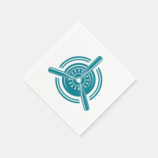 Flugzeug Serviette (Ecke)