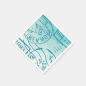 Flugzeug Serviette (Ecke)