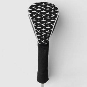 Flugzeug-Silhouette-Entwurfs-Antiken-Vintage Golf Headcover