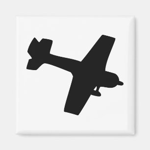 Flugzeug Silhouette Magnet