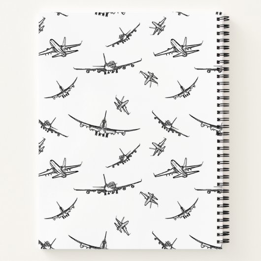 Flugzeug Skizzen // Notizbuch (Rückseite)