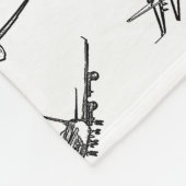 Flugzeug skizziert // fleecedecke (Ecke)