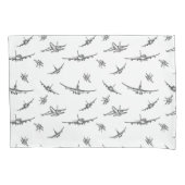 Flugzeug skizziert // kissenbezug (Vorderseite)