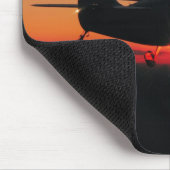 Flugzeug-Sonnenuntergang-Mausunterlage Mousepad (Ecke)