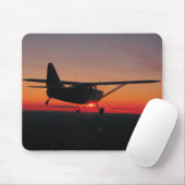 Flugzeug-Sonnenuntergang-Mausunterlage Mousepad (Mit Mouse)