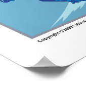 Flugzeug Spaß drucken Poster (Ecke)