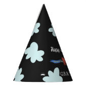 Flugzeug-Spaß-personalisierter Party-Hut Partyhütchen (Links)