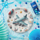 Flugzeug-Spielzeugboy Pappteller (Party)