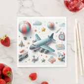 Flugzeug-Spielzeugboy Serviette (Beispiel)