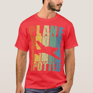 Flugzeug Spotter Flugzeug Pilot Luftfahrt Avg. T-Shirt