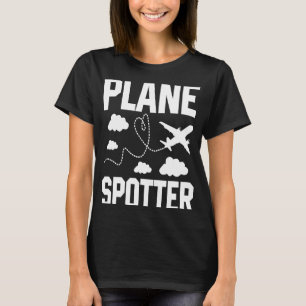 Flugzeug Spotter Pilot Flugzeug Flugzeug Luftfahrt T-Shirt