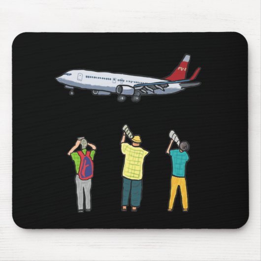 Flugzeug Spotting Mousepad (Vorne)