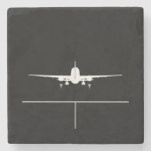 Flugzeug starten steinuntersetzer (Vorderseite)