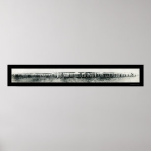 Flugzeug steuert WWI Foto 1913 Poster