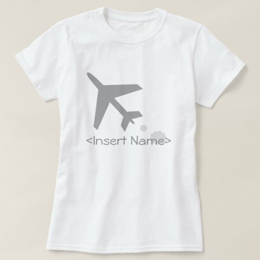 Flugzeug T-Shirt (Design vorne)