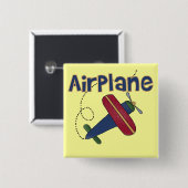 Flugzeug-T-Shirts und Geschenke Button (Vorne & Hinten)