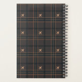 Flugzeug-Tartan-Karo in Braun Planer (Rückseite)