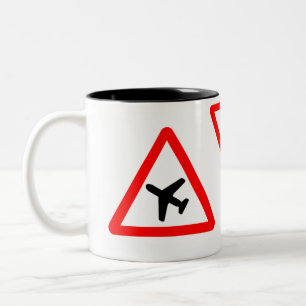 Flugzeug-Tasse Zweifarbige Tasse