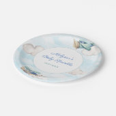 Flugzeug-Thema Kinderdusche für Junge Party Pappteller (Schrägansicht)