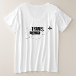 Flugzeug Thema niedliches Design Große Größe T-Shirt