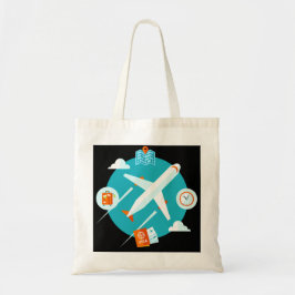 Flugzeug Thema niedliches Design Tragetasche