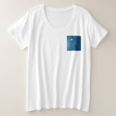 Flugzeug Theme Design Große Größe T-Shirt (Design vorne)