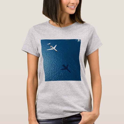 Flugzeug Theme Design T-Shirt (Vorderseite)